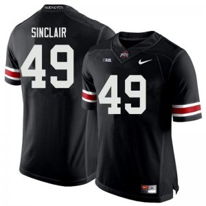 Men's Ohio State Buckeyes #49 Darryl Sinclair Black Nike NCAA College Football Jersey New Year TFJ2844VE